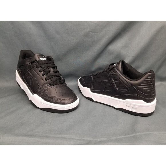 Puma Boys Slipstream LTR Jr Sneakers Leather Black White Size 6.5 NEW NO BOX! - Picture 1 of 11